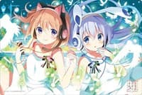 Bushiroad Rubber Mat Collection V2 Vol.290 Is the order a rabbit? BLOOM - Cocoa & Chino
