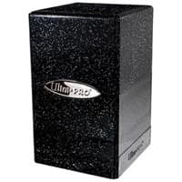 Satin Tower - Glitter Black