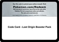 Code Card - Lost Origin Booster Pack