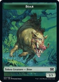 Boar // Monk Double-Sided Token