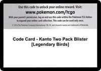 Code Card - Kanto Two Pack Blister [Legendary Birds]