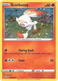 Scorbunny - SWSH244 (Cosmos Holo)