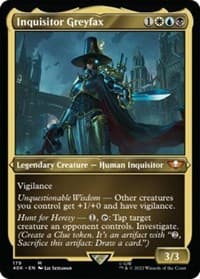 Inquisitor Greyfax (Display Commander) (Surge Foil) - Thick Stock