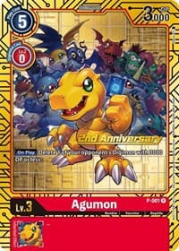 Agumon - P-001 (2nd Anniversary Card Set)