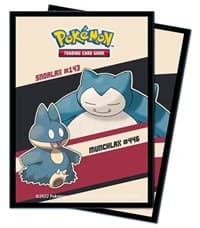 Snorlax and Munchlax Standard Deck Protector Sleeves for Pokemon (65-Pack)