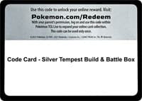 Code Card - Silver Tempest Build & Battle Box