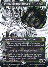 Tyvar, Jubilant Brawler (Borderless) (Step-and-Compleat Foil)