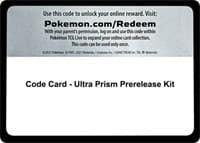 Code Card - Ultra Prism Prerelease Kit
