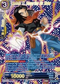 Android 17, Supporting His Sister (Gold-Stamped)