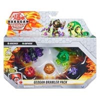 Bakugan Geogan Rising Brawler Pack - Darkus Arachnia Ventus Amphrog