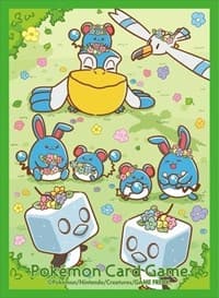 Pokemon TCG: Pokemon Center Japan Exclusive Card Sleeves - Flower Crown and Maril (64-Pack)