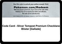 Code Card - Silver Tempest Premium Checklane Blister [Gallade]