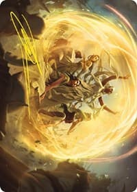 Heroic Intervention Art Card (Gold-Stamped Signature)