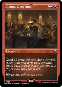 Disrupt Decorum (Foil Etched)