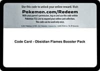 Code Card - Obsidian Flames Booster Pack