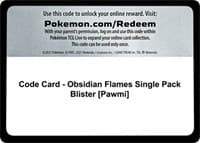 Code Card - Obsidian Flames Single Pack Blister [Pawmi]