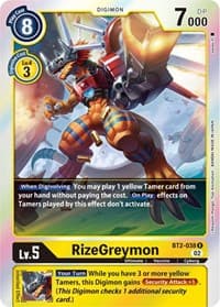 RizeGreymon - BT2-038 (Resurgence Booster Reprint)