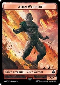 Alien Warrior // Food (0027) Double-Sided Token