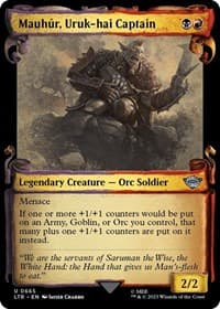 Mauhur, Uruk-hai Captain (Showcase Scrolls)