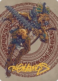 Sovereign Okinec Ahau Art Card (Gold-Stamped Signature)