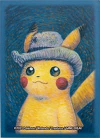Pokémon Center × Van Gogh Museum: Pikachu Inspired by Self-Portrait with Grey Felt Hat Card Sleeves (65 Sleeves)