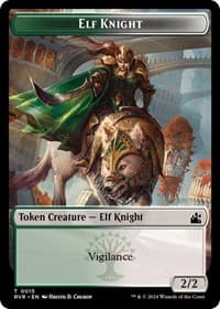 Elf Knight // Zombie Double-Sided Token