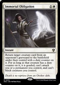 Immortal Obligation