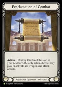 Proclamation of Combat - JDG025