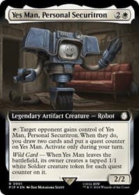 Yes Man, Personal Securitron (Extended Art) (Surge Foil)