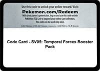 Code Card - SV05: Temporal Forces Booster Pack