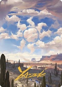 Plains Art Card (Gold-Stamped Signature)