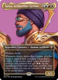 Satya, Aetherflux Genius (Borderless) (Ripple Foil)