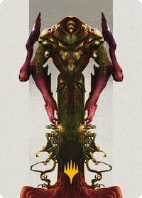 Kozilek, the Broken Reality Art Card (Gold-Stamped Planeswalker Symbol)