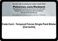 Code Card - Temporal Forces Single Pack Blister [Carvanha]
