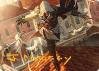 Ezio, Blade of Vengeance Art Card (Gold-Stamped Signature)