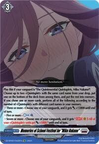 Memories of School Festival for "Miku Nakano" (EXC)