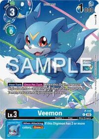 Veemon - P-117 (Digimon Adventure 02: The Beginning Set)
