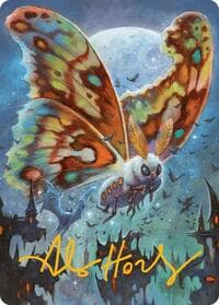 Luminous Broodmoth Art Card (Gold-Stamped Signature)