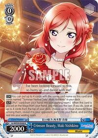 Crimson Beauty, Maki Nishikino