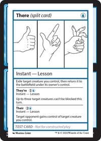 There (split card)