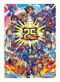 Digimon Card Game Official Sleeves - BANDAI Card Games Fest 24-25 25th Anniversary Sleeves (60-Pack)