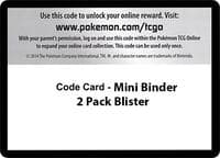 Code Card - Mini Binder 2 Pack Blister