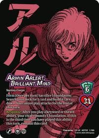 Armin Arlert, Brilliant Mind