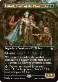 Lathril, Blade of the Elves (Borderless) (Mana Foil)
