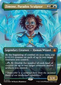 Zimone, Paradox Sculptor (Borderless) (Mana Foil)