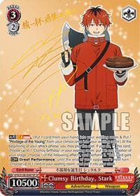 Clumsy Birthday, Stark (SP) (Gold Stamp)