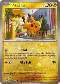 Pikachu - 018/091 (Reverse Cosmos Holo)