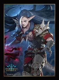Shadowverse EVOLVE Boxtopper Sleeves: Valdain, Cursed Shadow (10-Pack)