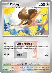 Pidgey - 016/165 (League Promo)