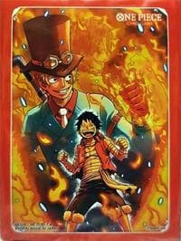 One Piece Card Game Official Sleeves: Devil Fruits Collection Vol. 2 - Sabo & Luffy (10-Pack)
